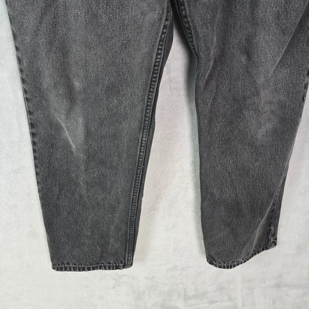 Vintage Levis 505 Regular Fit Jeans Faded Black Denim Straight Leg Mens 32x28